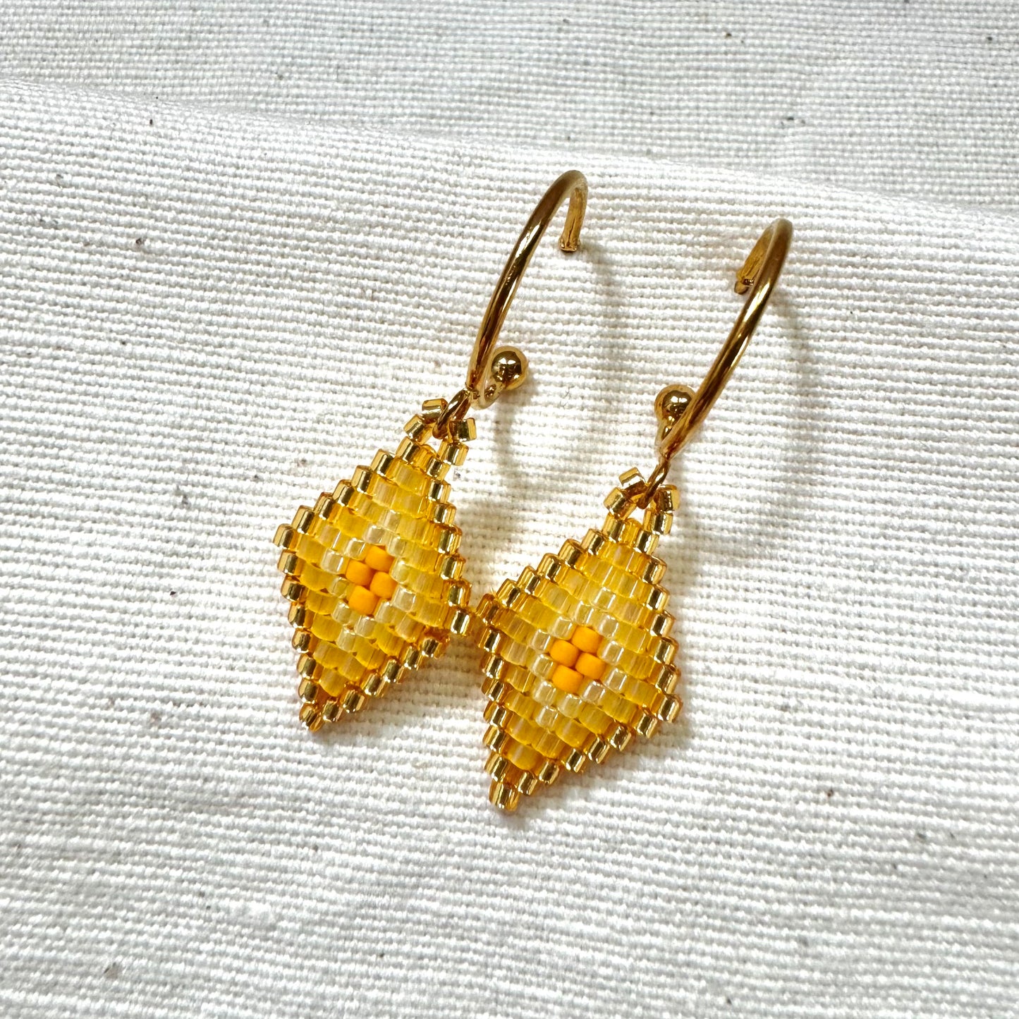 Pendientes Portitxolet amarillo
