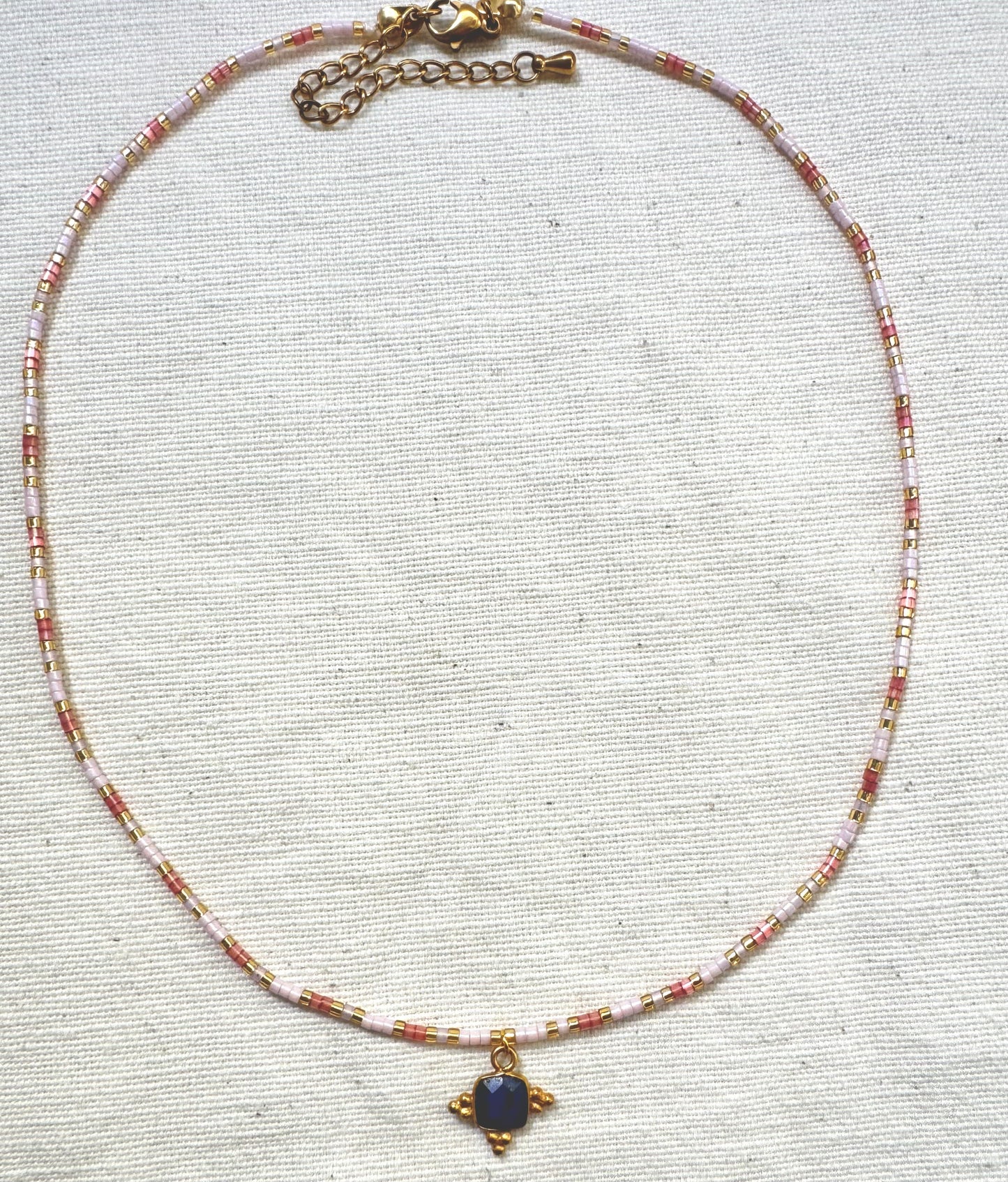 Collar Goa Lapislázul puntos