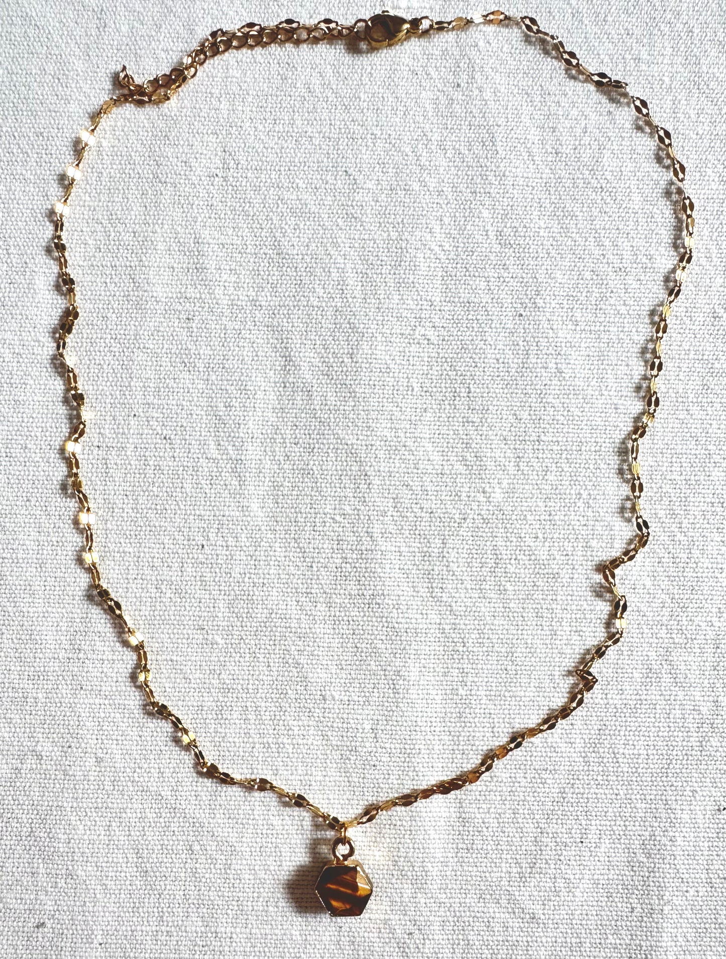 Collar Ojo de tigre pequeño