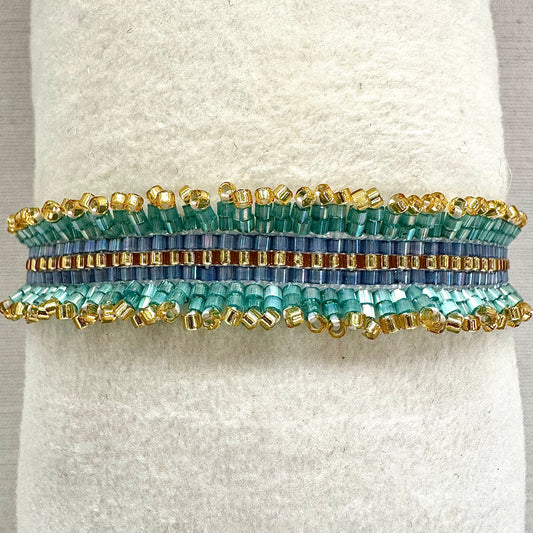 Pulsera Ibiza tamaño fino turquesa