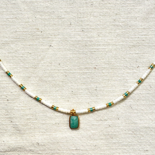 Collar Goa Amazonita recto