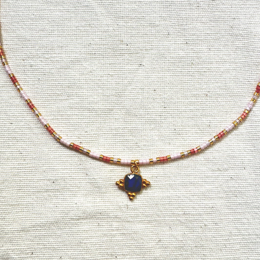 Collar Goa Lapislázul puntos