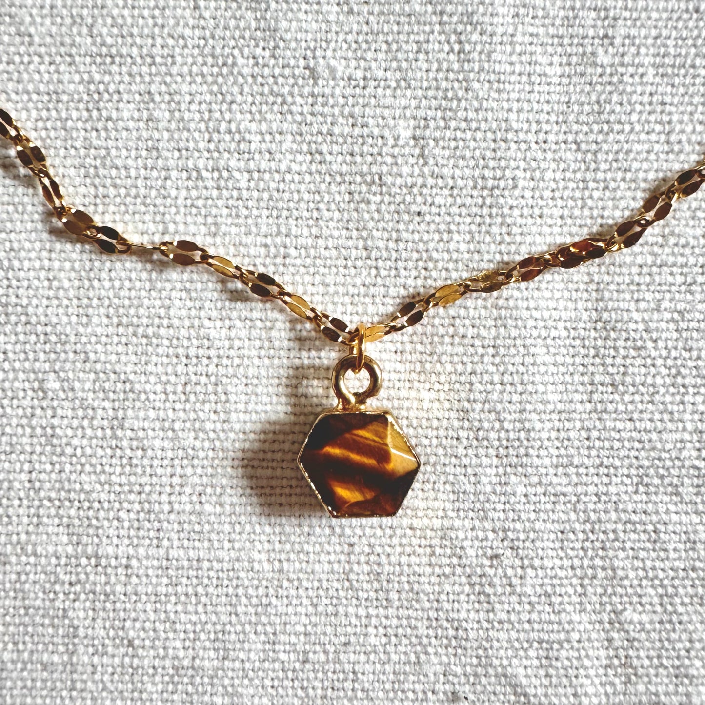Collar Ojo de tigre pequeño