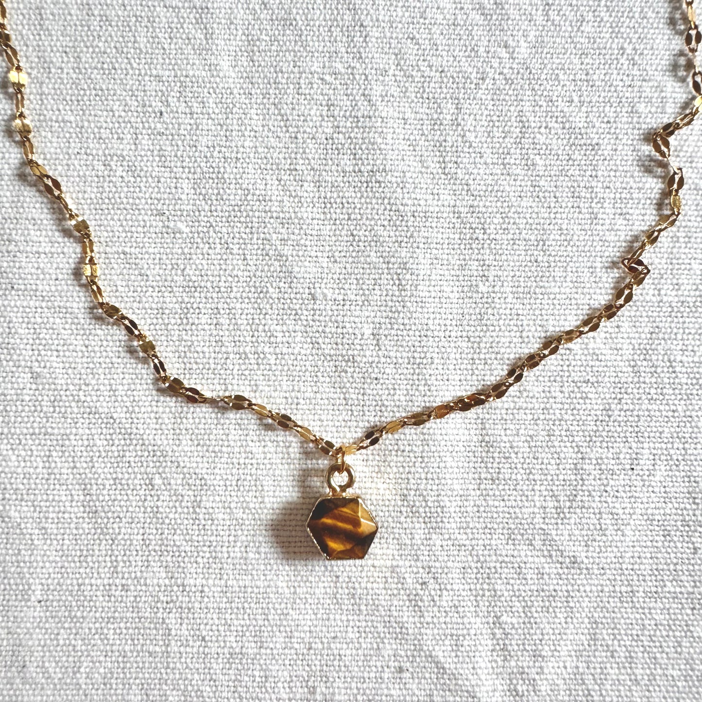 Collar Ojo de tigre pequeño